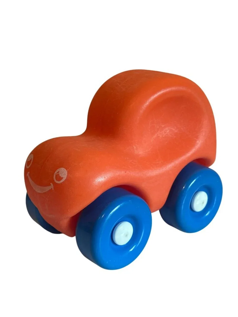 Little Tikes My First Wheels Orange Car Smiley Face Replacement Toy Vintage